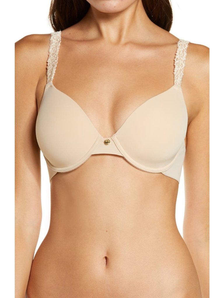 Natori Rose Dream Custom Coverage Uw T-Shirt Bra 34ddd Hazelnut Cafe #731080
